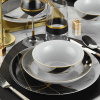 Obedová súprava Black Marble pre 6 osôb 24-dielna KÜTAHYA PORSELEN