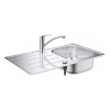 Grohe Drezy - Set drezu K200 a batérie Eurosmart, kefovaná nerezová/chróm 31565SD1