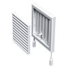 Vents Štvorcová plastová mriežka s reguláciou 187x187mm biela MV 120RS