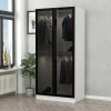 Šatníková skriňa Kale Glass Black - 190