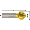 Karnasch 403010060 | Kužeľový záhlbník DIN 335 tvar C 90° 20,5x3,5-41x6,35 mm, s uchytením bit krátky, povlakovaný TiN