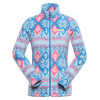 ALPINE PRO EFLINA Modrá/Tyrkysovo modrá DÁMSKA MIKINA SUPRATHERM L-L