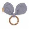 NEW BABY Hryzátko pre deti ušká New Baby Ears Grey