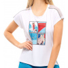 Dámsky top Lucky in Love Post a Plaid Stamp it S/S - Biely (L)