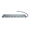 Adaptér 11v1 Baseus Enjoyment, USB-C HUB na 2x HDMI, 3x USB 3.0, VGA, RJ45, USB-C PD, SD/microSD, 3,5 mm jack