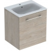 Geberit Selnova Square Umývadlová skrinka 635x588x480mm, s umývadlom,1 dvier.svetlý orech GEB 501.255.00.1