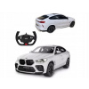 Diaľkovo ovládané auto + Diaľkové ovládanie 2,4 GHz BMW X6 M biele RASTAR model 1:14