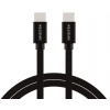 Swissten Datový Kabel Textile USB-C / USB-C 3m Černý 71527210