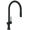 Hansgrohe M54 Drezová batéria Talis s výsuvnou spŕškou, sBox, matná čierna 72801670-HG