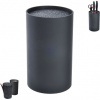 Stojan na nože Orion 18 cm čierny plast (Ori_540517)
