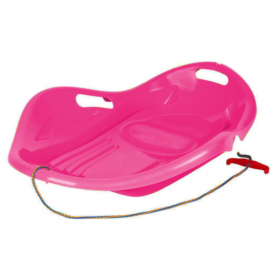 BABY MIX Detský sánkovací klzák Mušle Baby Mix Premium komfort 80 cm Ružový