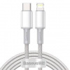 Kábel Baseus CATLGD-A02 USB-C (M) - Lightning (M), 2m, bílý
