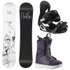 HATCHEY SET Snowboard Felix + Snowboardové boty Salomon Scarlett nightshade + Viazanie Head P JR