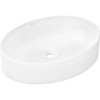 HANSGROHE Xuniva D oválna umývadlová misa bez otvoru, bez prepadu, 550 x 400 mm, biela, s povrchom SmartClean, 61072450