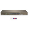 Switch Tenda TEG1024F Gigabit Fanless Rackmount Switch + SFP (TEG1024F)