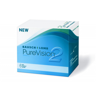 Bausch & Lomb PureVision 2 HD (6 šošoviek) Dioptrie -1,25, Zakrivenie 8.6