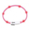 Karlie LED světelný obojek pro kočky růžový obvod 20-35cm