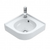 Villeroy & Boch O.novo Umývadielko rohové 32x32 cm, s prepadom, 1 otvor na batériu, alpská biela 73103201