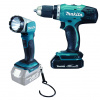 Makita DDF453SYEL Aku vŕtacie skrutkovač sa svietidlom Li-ion 18V/1,5Ah DDF453SYEL