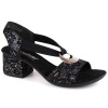Comfortable Rieker W RKR679 black sandals (193582) Black 40