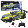 LEAN TOYS RC pretekárske auto s podsvietenou karosériou žlté