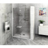Polysan Fortis Line - Sprchové dvere 90 cm, ľavé, chróm/číre sklo FL1490L