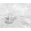 ZUTY Bodkovanie - RYBÁRSKE LODE NA PLÁŽI V SAINTES-MARIES (VINCENT VAN GOGH) Rámovanie: vypnuté plátno na rám, Rozmer: 80x100 cm
