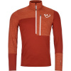 Ortovox Fleece Light Zip Neck / orange XL