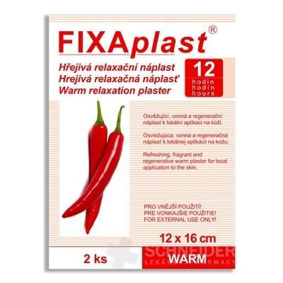 FIXAplast WARM hrejivá relaxačná náplasť 12x16cm, 1x2 ks