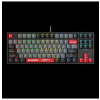 A4tech Bloody Klávesnice S87, herní klávesnice, mechanická, drátová, Red Switch, CZ/SK, Černá (S87-ER-TKL)