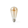 Smart LED žiarovka E27 5.5W teplá biela NEDIS WIFILT10GDST64 WiFi Tuya