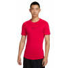 Kompresné oblečenie Nike Pro Dri-FIT Tight Short-Sleeve Fitness - university red/black - Červený (M)