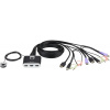 ATEN 2-portový HDMI KVM USB2.0 mini, audio, 1,2 m káble, DO CS-692