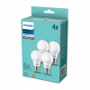 Philips klasik, 8W, E27, studená biela, 4ks 8718699718077