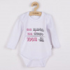 NEW BABY Body s potlačou New Baby 50% MAMIČKA + 50% OTECKO - 100% JA ružové - 86