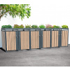 Westmann Planta oceľový box na odpadkové koše 6x240 litrov, antracit 84 x 396 x 124 cm, WMHHWTC-66 Westmann