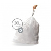 SIMPLEHUMAN Sáčky do odpadkového koša 20 L, typ D, zaťahovacie, 20 ks v balení CW0163