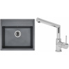 Set Sinks (dřez Solo 560 Titanium 72 + baterie Mix 350 P Chrom - lesklý) ACRS56072M350P