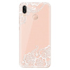 Odolné silikónové puzdro iSaprio - White Lace 02 - Huawei P20 Lite