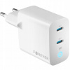 Forever nabíjačka GaN PD QC TC-06-65CC 2x USB-C 65W biela