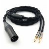 Kábel pre HIFIMAN HE1000SE ručne vyrobený s vyváženými farbami, konektor XLR 4