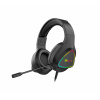 Herné slúchadlá C-TECH Midas (GHS-17BK), casual gaming, RGB podsvietenie, čierna GHS-17BK