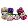BAVLNA FIOCCO MULTICOLOR, 50g/125m,háčik 2,5-3,5, 100% čistá bavlna,Oeko-tex®,9 far. mixov