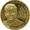 Niue zlatá investiční mince J. F. Kennedy 2017 1/4 Oz