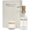 Wellmark Discovery dávkovač mydla 250 ml + sviečka 150 g, biela