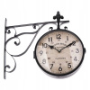 Hodiny - Kovový Nástenné hodiny Obojstranne arabskými číslicami (Hodiny - Kovový Nástenné hodiny Obojstranne arabskými číslicami)