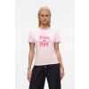 Bavlnené tričko Karl Lagerfeld Karl Lagerfeld x Paris Hilton A4W17102 ružová M