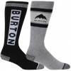 dámske podkolienky BURTON WEEKEND MIDWEIGHT 2 PACK SOCKS True Black M/L