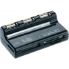 Connect IT USB COMBO hub 3 porty + čítačka kariet BOOT čierna