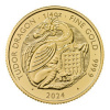 The Royal Mint zlatá minca minca Tudor Beasts Welsh Dragon 2024 1/4 Oz